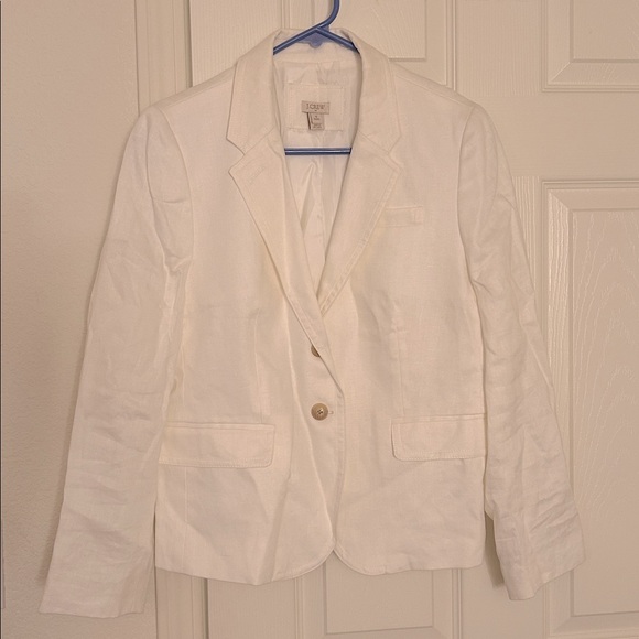 J. Crew Jackets & Blazers - J. Crew Women's White Linen Blazer